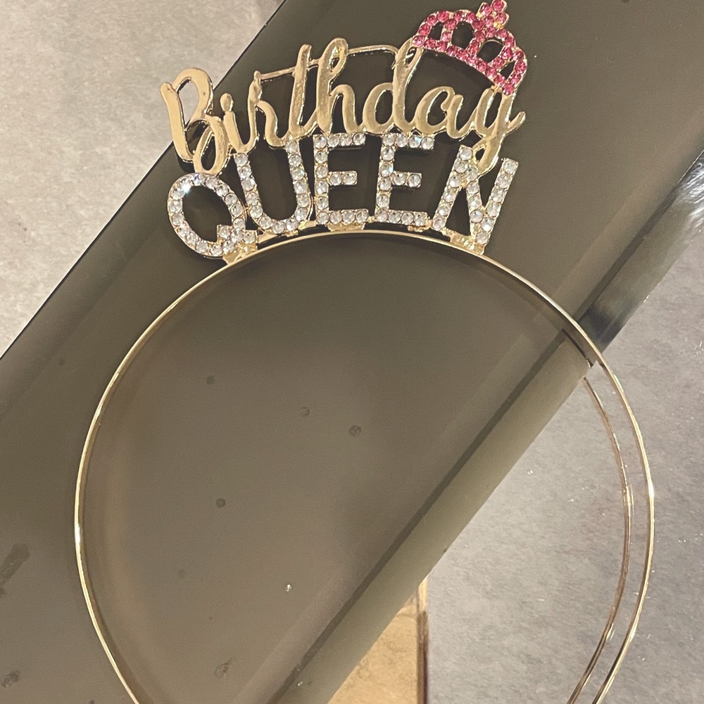 Rhinestone Birthday Queen Tiara
